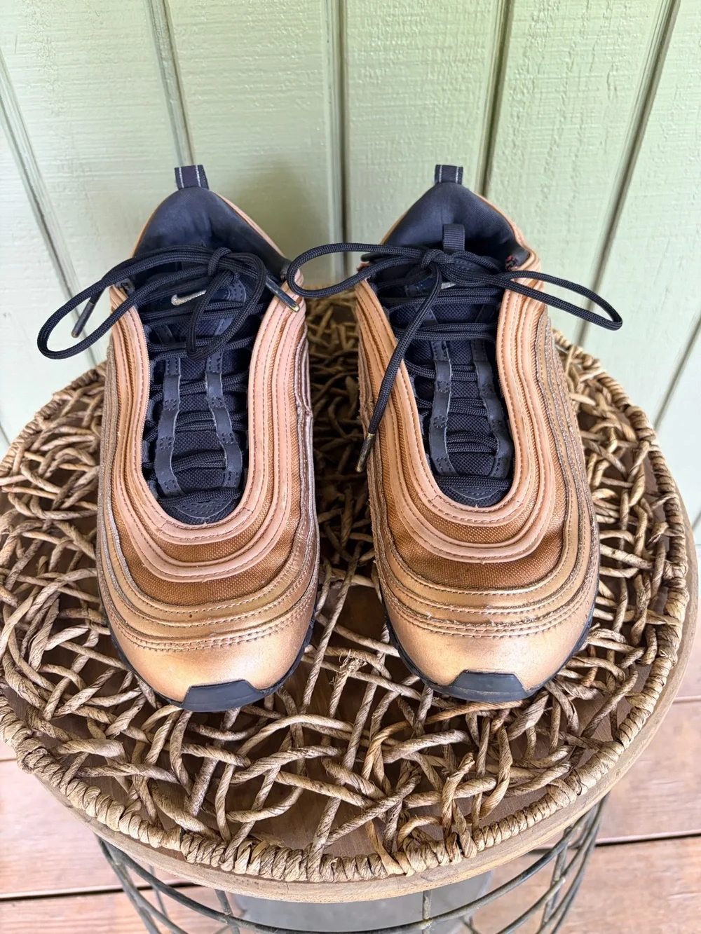 Nike Air Max 97 Metallic Copper Bronze Black CT1176-900 Women’s Size 9.5